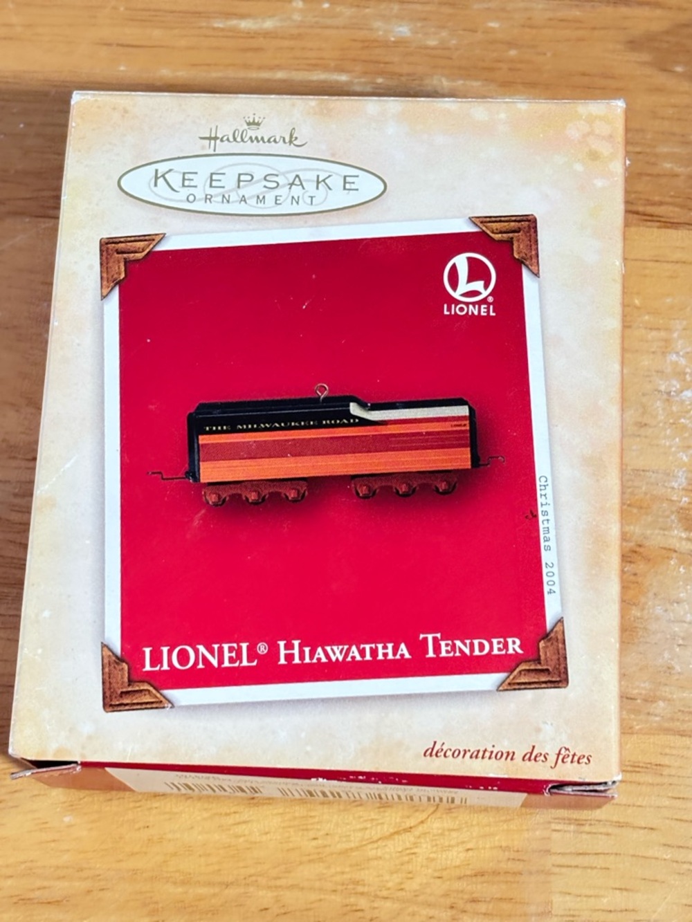 Hallmark Keepsake Lionel Hiawatha Tender Ornament 2004 Die-Cast Train Car NIB